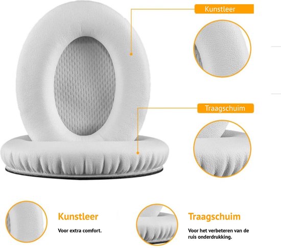 Set Oorkussens voor Bose Koptelefoon – Bose Quietcomfort 35 ii – QC2/QC15/QC25/QC35/Soundtrue/Soundlink Around-Ear ii – AE2
