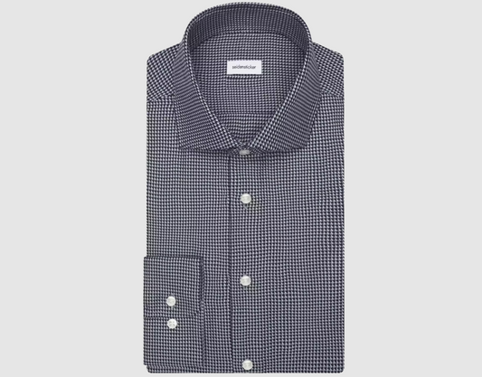 Seidensticker – Spread Kent Business Shirt – Slim Fit & Non-Iron – Navy – Maat 39