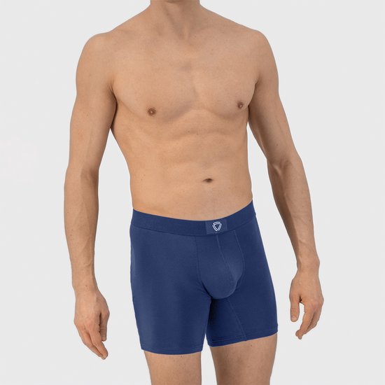 Fibershirts Anti-Zweet Boxershort - Ingebouwde Zweetpad - Ademend MicroModal - Anti-Transpiratie - Heren - Maat XL - Navy