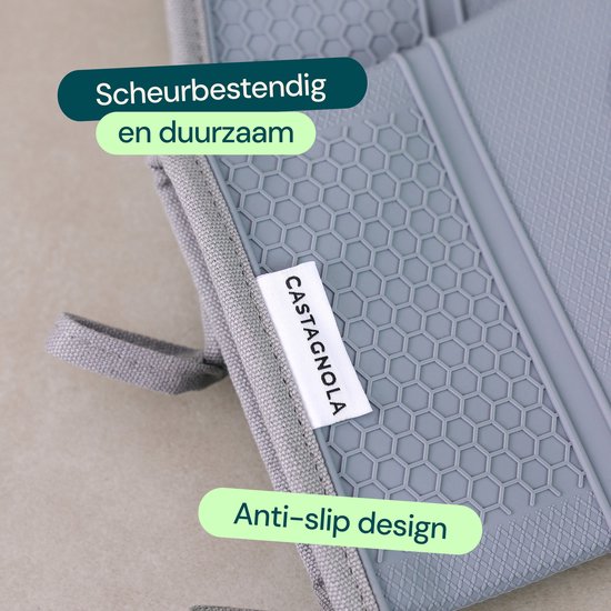 Castagnola Ovenwanten - Hittebestendige Overhandschoenen - Siliconen Ovenwanten - Hittebestendig tot 250°C - EN407 Gecertificeerd - Katoen - Grijs