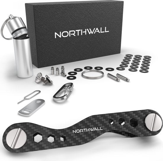 Carbon Sleutelhanger - Sleutel Organizer - 2 tot 20 Sleutels - Key Organizer