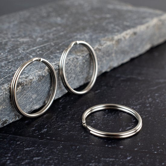 Sleutelringen – 30 mm – Ringen – Sleutelhanger Ringen – 50 Stuks – Zilver