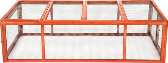 tectake konijnenhok bruin - 404403