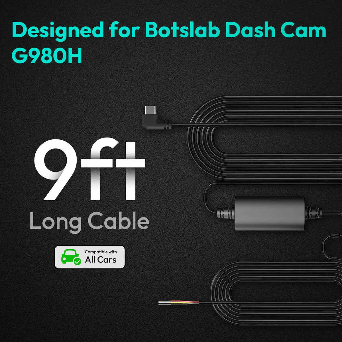 Botslab Dashcam Hardwire Kit - USB-C - G980H-serie
