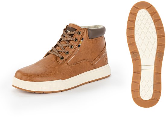Milanoro - Comfortabele sneakers voor heren - Cognac - Maat 42