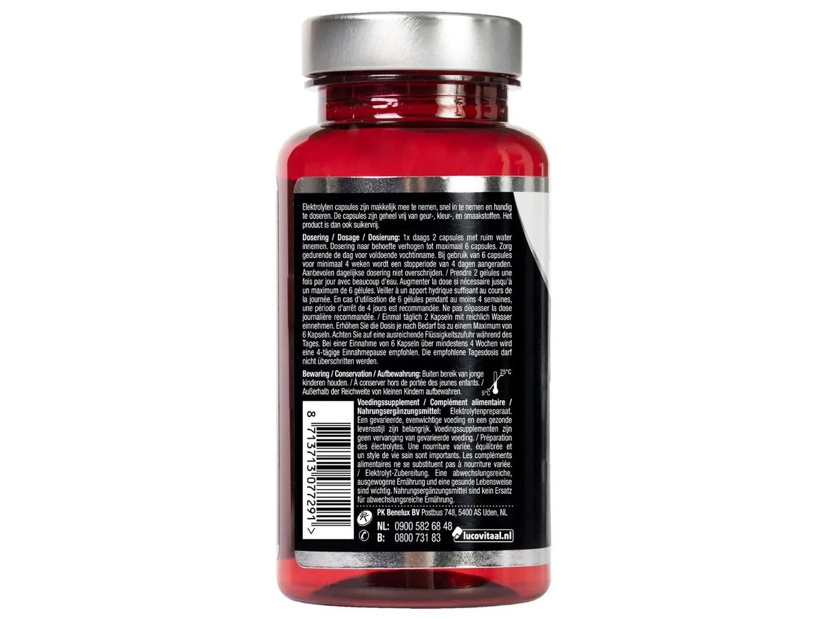 Lucovitaal Elektrolytencapsules - 60 capsules - Bevordert Hydratatie en Energie