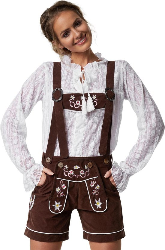 Dressforfun Lederhose Alpsee L - verkleedkleding kostuum halloween verkleden feestkleding carnavalskleding carnaval feestkledij partykleding - 302807