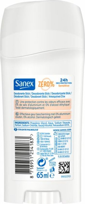 Sanex Deo Stick Dermo Sensitive 65 ml
