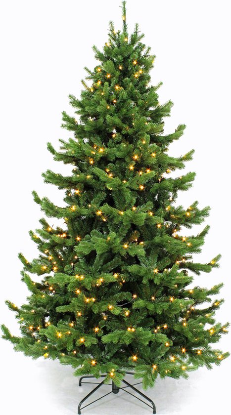 Triumph Tree Sherwood Deluxe Kunstkerstboom met LED-Verlichting - H185 x Ø127 cm - Groen