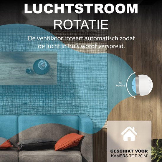 Energiezuinige Elektrische Kachel Aironex - Verwarming en Verkoeling in 1 - Heater - Design Ventilatorkachel - Kachelventilator - Verwarming ElectrischBladloze Ventilator - Torenventilator Aironex - Ventilator Staand - Aircooler