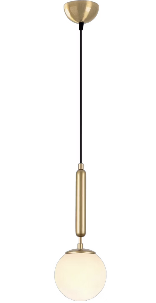Opviq Fulgor Hanglamp – Metaal & Glas – E14 – 15 x 15 x 49 cm – Verstelbaar tot 139 cm – Binnenverlichting