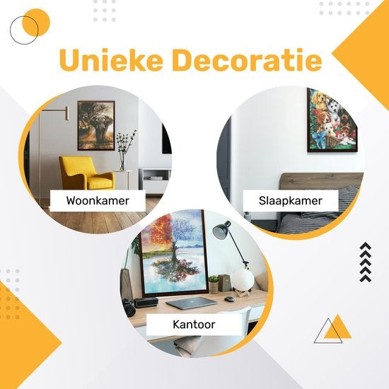Rubye® Diamond Painting Volwassenen - Diamond Painting Kinderen - Diamond Painting Pakket Volledig - Vogels & Bloemen - 40x30cm