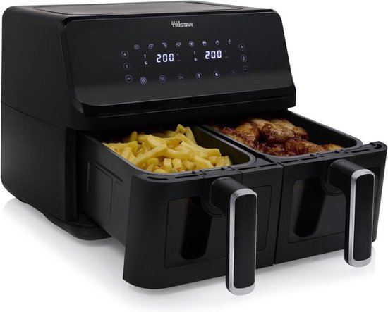 Tristar FR-9037 - Airfryer XXL - 6,2L - Met kijkvenster - 10 Bakprogramma's - PFAS-vrij