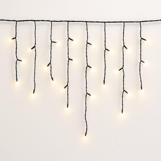 FlinQ 144 LED Warm Wit IJspegelverlichting - Kerstverlichting - Kerstverlichting buiten - Warm wit licht - 14 meter (4,2 meter lichtjes)