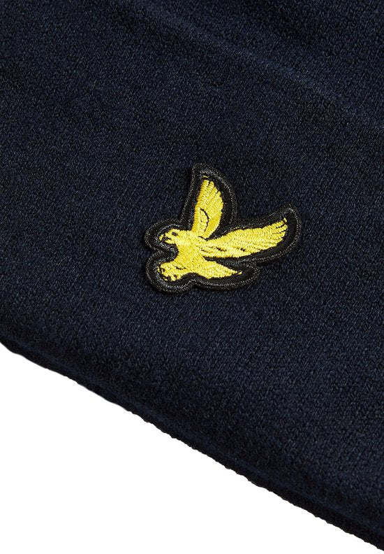 Lyle & Scott Muts Wol Blend Navy - Maat one size fits all - Heren