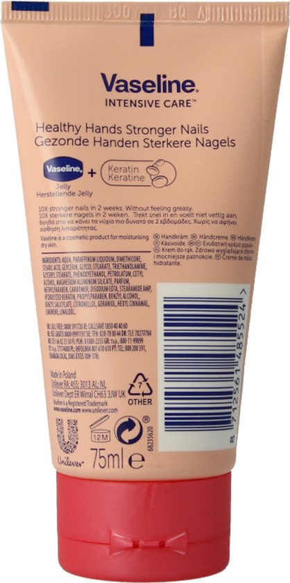 Vaseline - Handcrème - Gezonde Handen Sterkere Nagels - 75ml