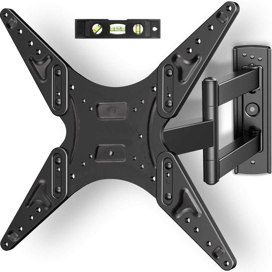 Auronic TV Beugel – Draaibaar & Kantelbaar, VESA 400x400 – Tot 40 kg – 50 x 29 x 43 cm – Zwart