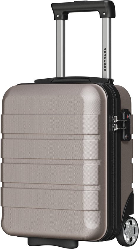 TRVLMORE Handbagagekoffer - 40x30x20 cm - Underseater - 24L - TSA-slot - 2 Wielen - Roségoud