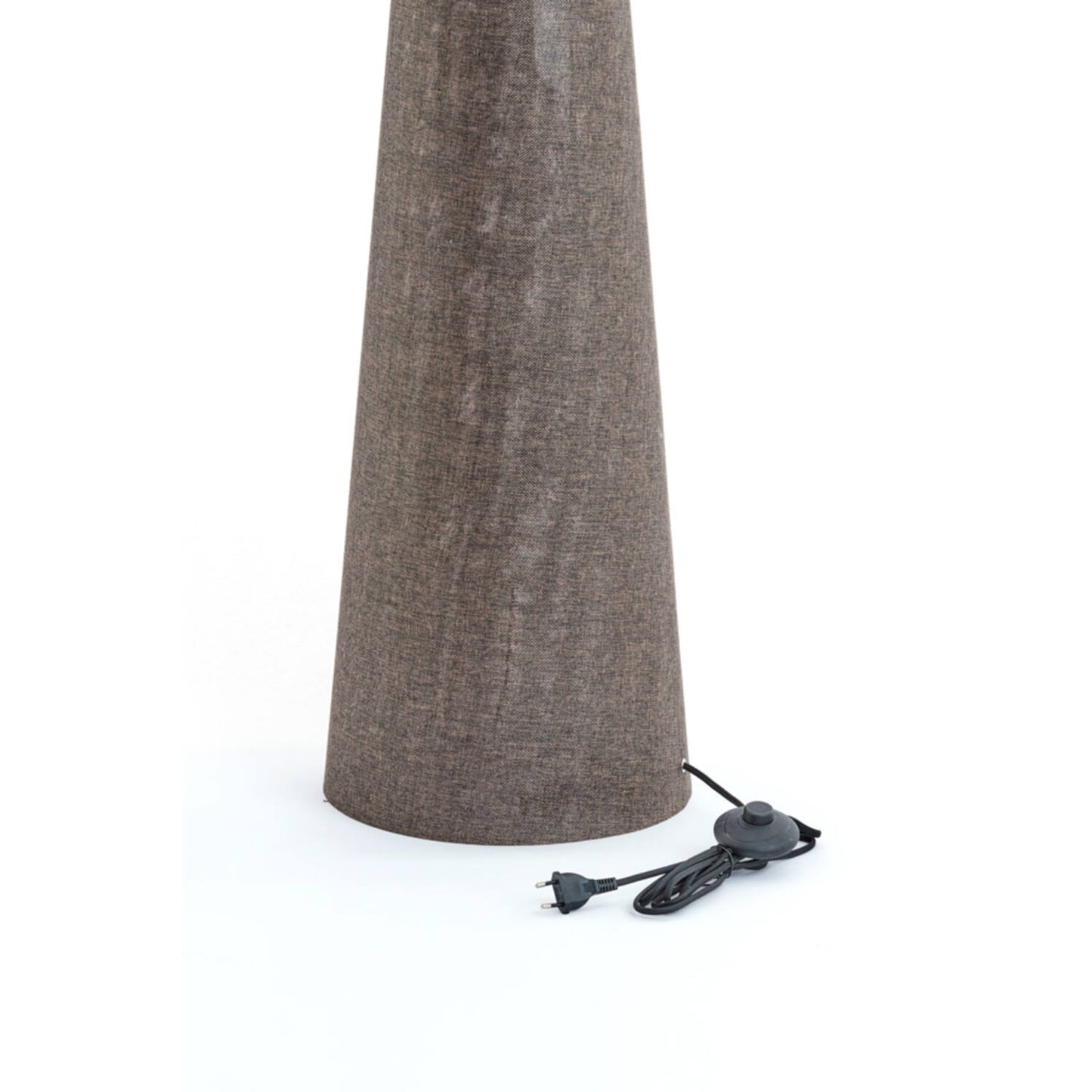 Micky Vloerlamp - Linnen - Ø38x180cm - Bruin