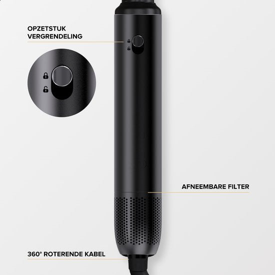 MAE® Airstyler II - Föhnborstel & Krulborstel - Krultang 5 in 1 Multistyler - Hairwrap - Haarstyler