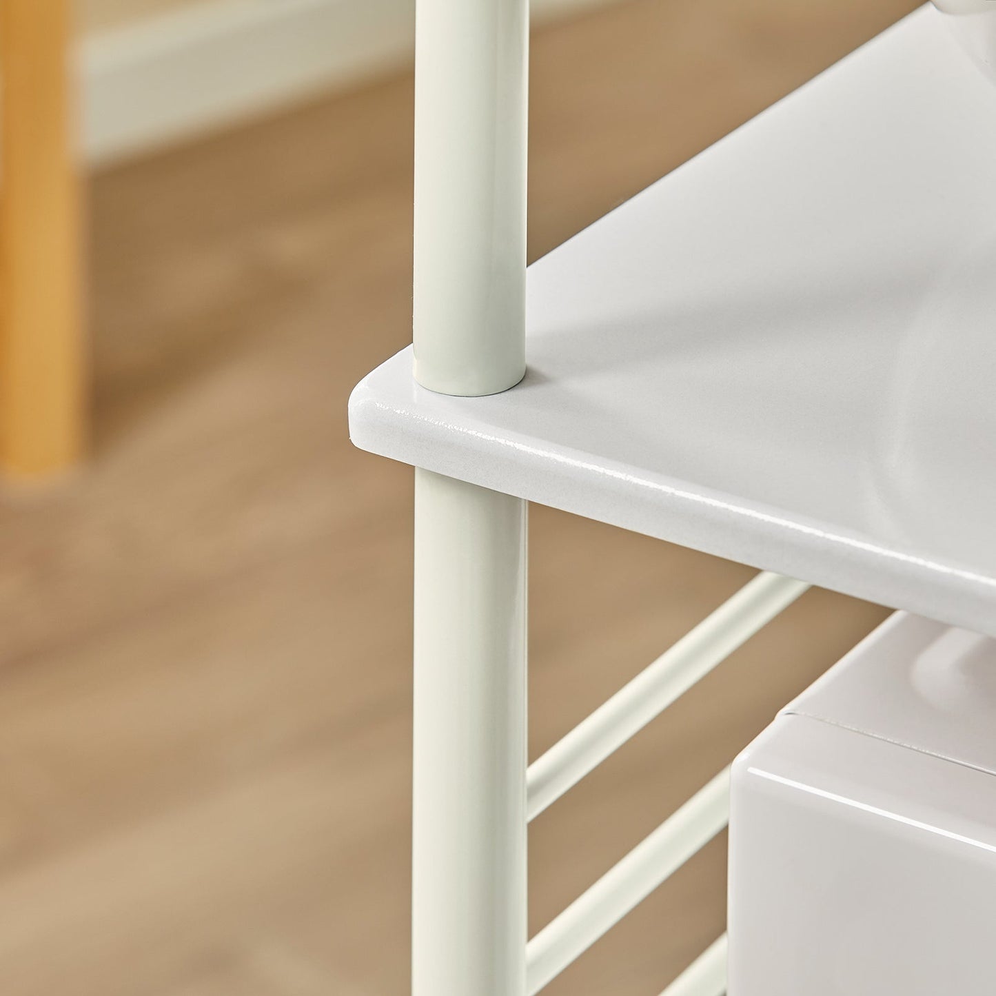 SoBuy Keukenkast met Wielen - Wit - 60x115x40 cm
