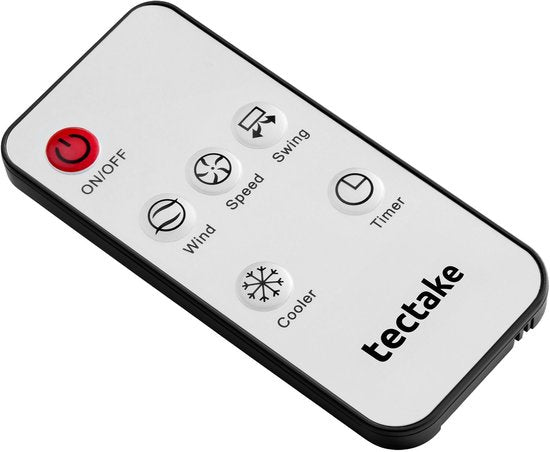 tectake® 4-in-1 Luchtkoeler Alaska - 5L Watertank - 3 Standen - Aircooler - Airco met Zwenkfunctie - Timer - Afstandsbediening - Koelelementen - Luchtbevochtiger - Ventilator - Luchtreiniger - Antraciet