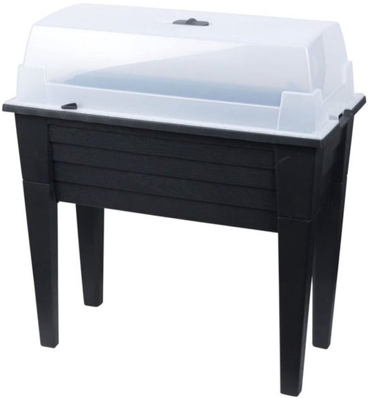 Kweektafel met deksel - 78x40cm - zwart
