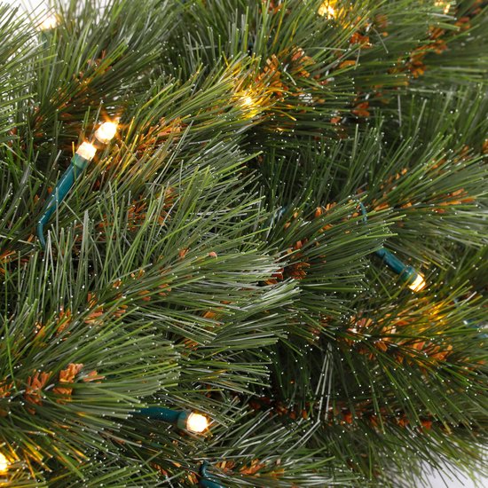 Triumph Tree Forest Frosted Guirlande Swag met LED Verlichting - L180 cm - Groen