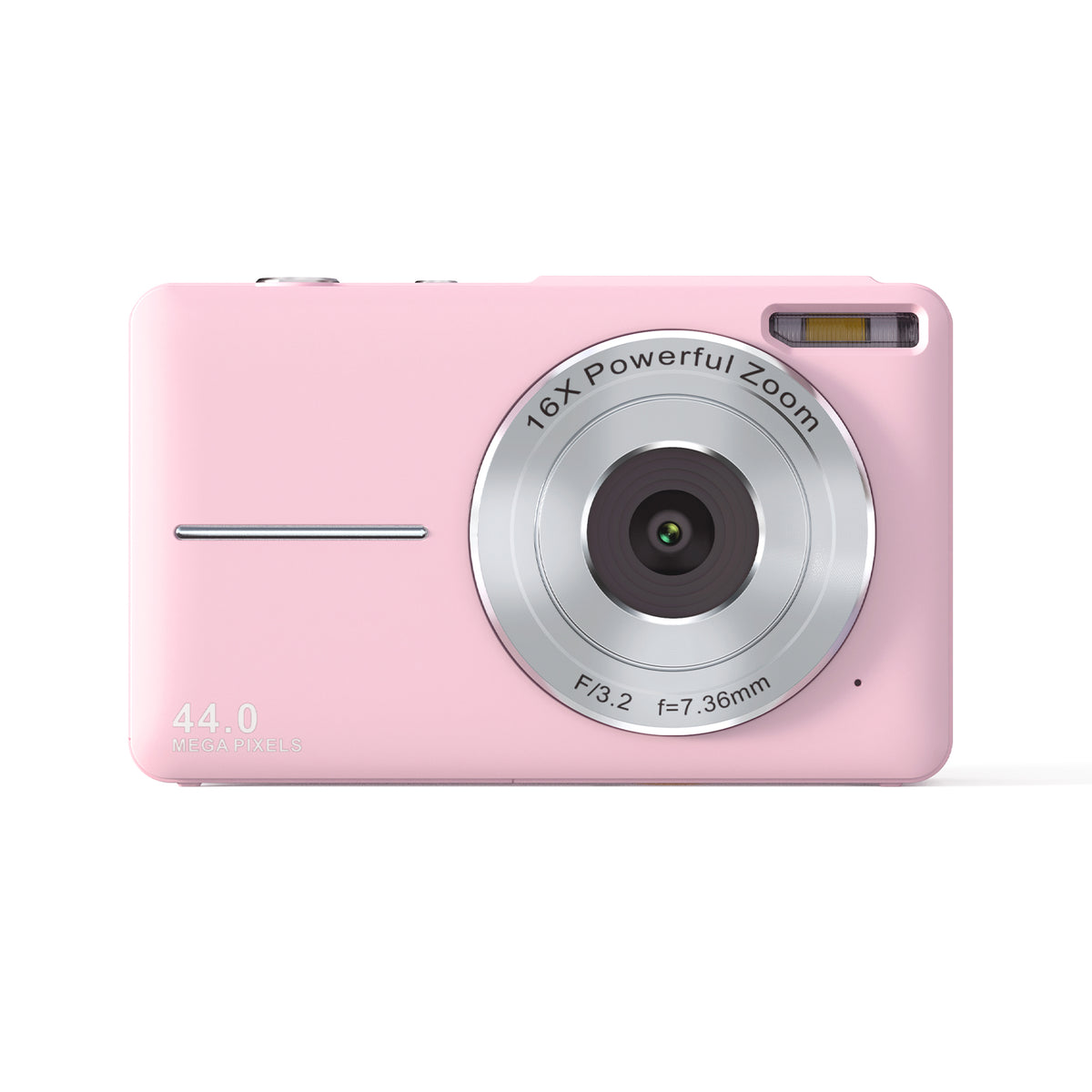 Songdian compacte camera 4K 44 MP voor fotografie en video, 16x zoom - roze