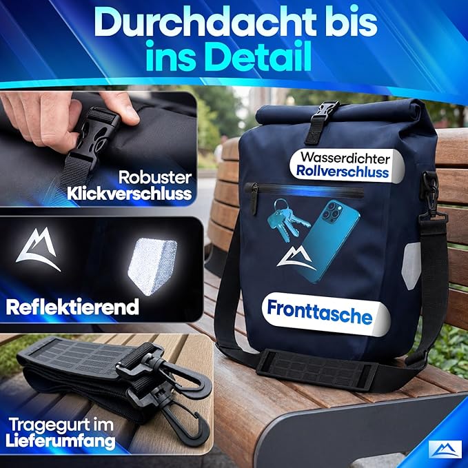 Nextcover Bicycle Pannier Rack TPU (Blue)