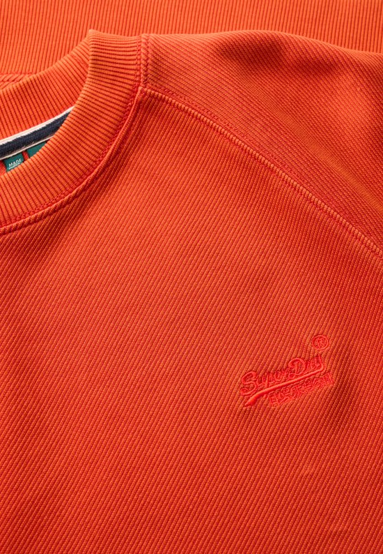 Superdry - Essential Logo raglansweatshirt met ronde hals - Heren - Truien - Maat L