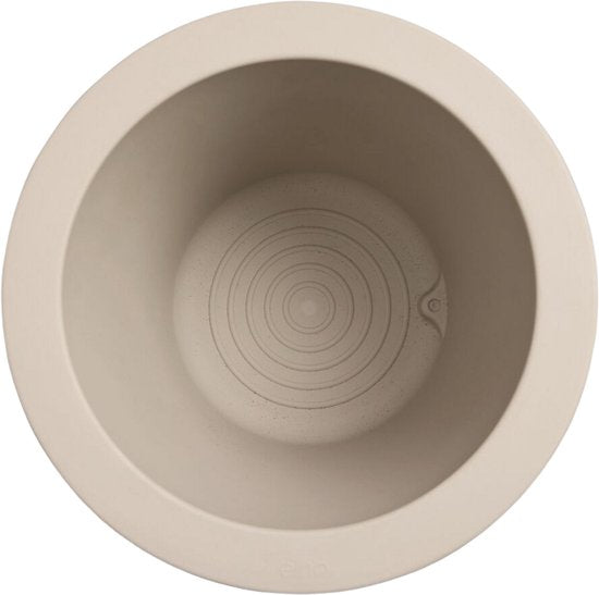 Elho Pure Cilinder High 40 - Grote Bloempot voor Binnen en Buiten - Gerecycled Plastic - Ø 39.5 x 72.7 - Balanced beige