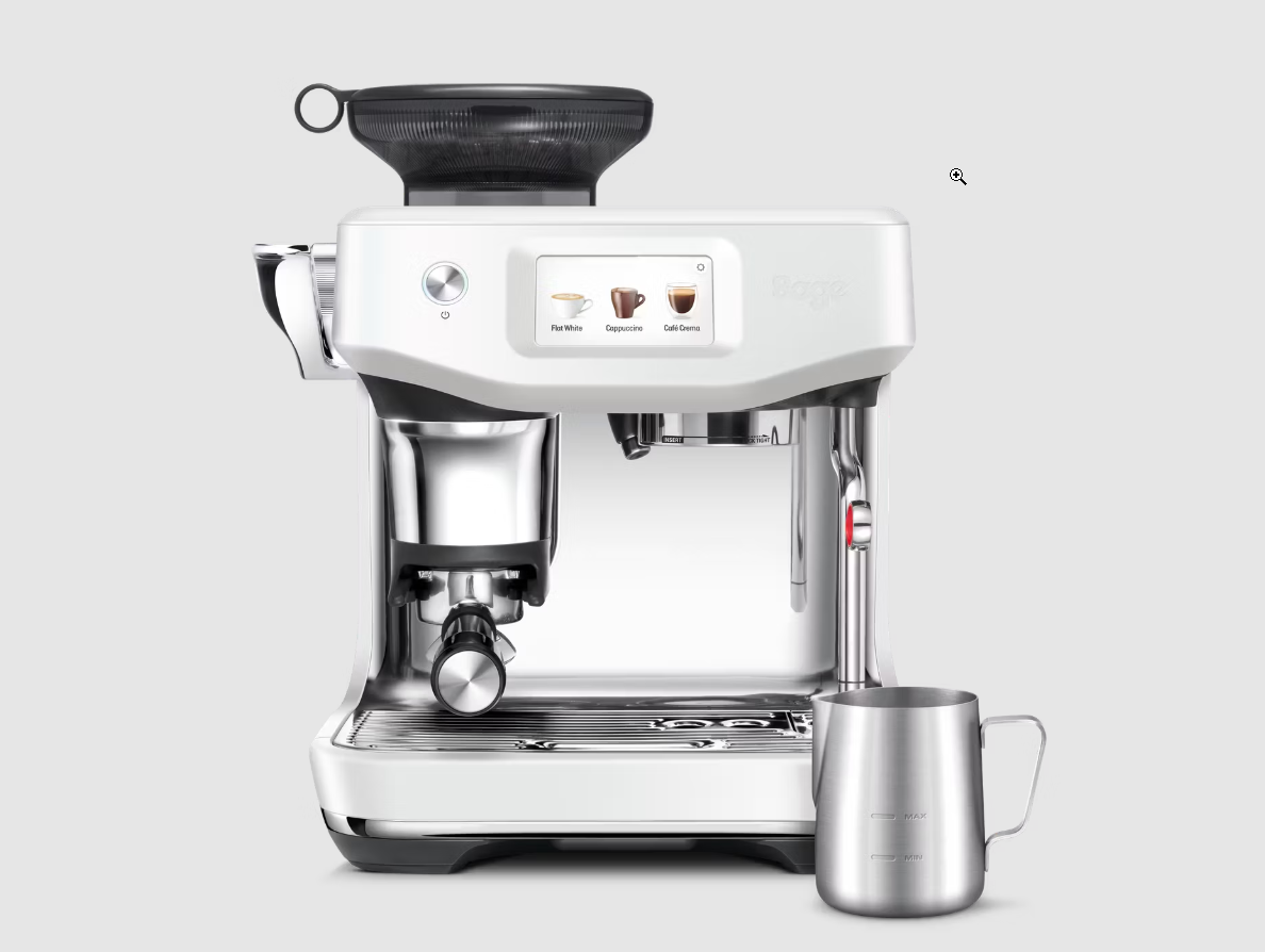 Sage de Barista Impress Touch Koffiemachine - RVS - 36 x 34 x 41.5 cm - Sea Salt Kleur