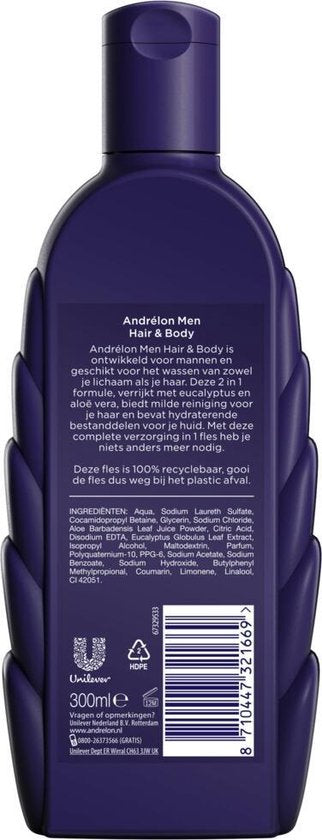 Andrélon Men Hair & Body Shampoo - 300ml
