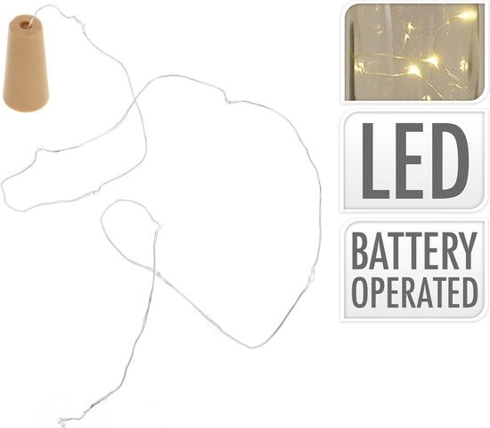 Kurk met 8 LED lampjes