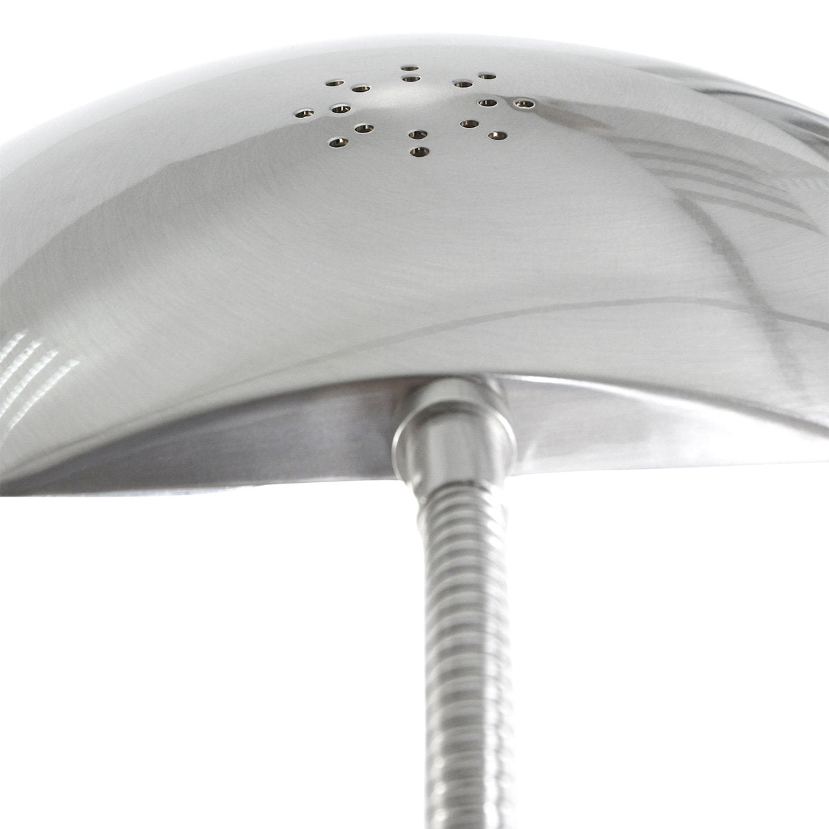 Stalen Tafellamp Biron 1315ST - Kantelbaar en Verstelbaar - Modern Design - Mexlite - Inclusief 194 cm Snoer - Hoogte 25-46 cm