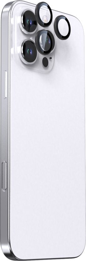 BeHello iPhone 16 Pro/16 Pro Max Camera lens protector zwart