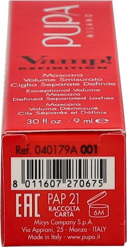 Pupa - Vamp! Mascara Definition - Smoky Black