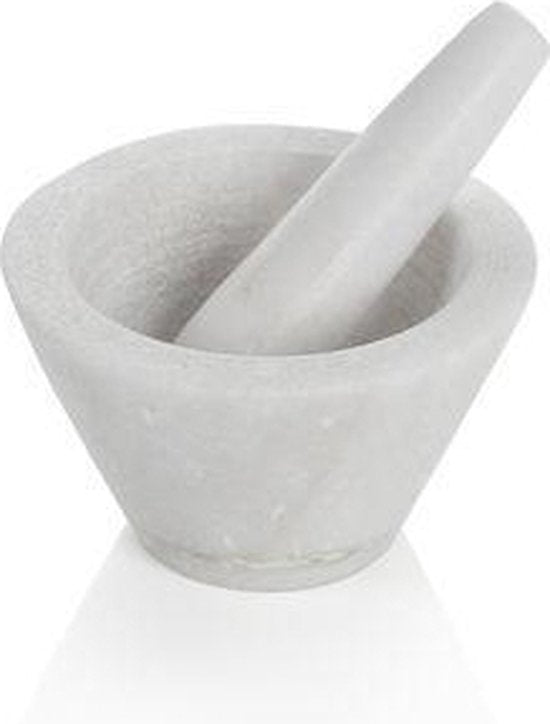 Boska Vijzel Spicy - voor Specerijen - Marmer - Wit - ⌀ 10 cm