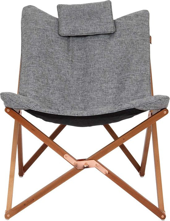 Bo-Camp - Urban Outdoor - Relaxstoel - Bloomsbury - M - Oxford polyester - Grijs