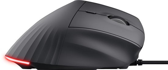 Trust GXT 145 Rexxa - Gaming Muis - Bedraad - 12.800 DPI - RGB Verlichting - Ergonomisch Verticaal - Zwart