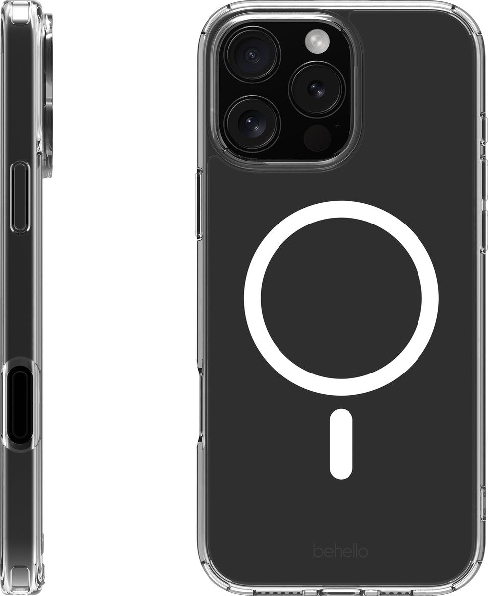 BeHello Hoesje iPhone 16 Pro Max MagSafe - Transparant
