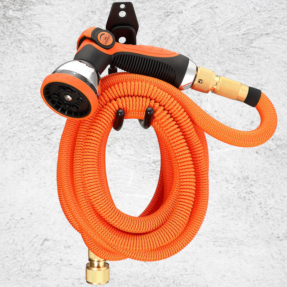 Gardebruk Tuinslang Flexibel - 30m 1/2" 3/4" Inch Wandmontage - Oranje