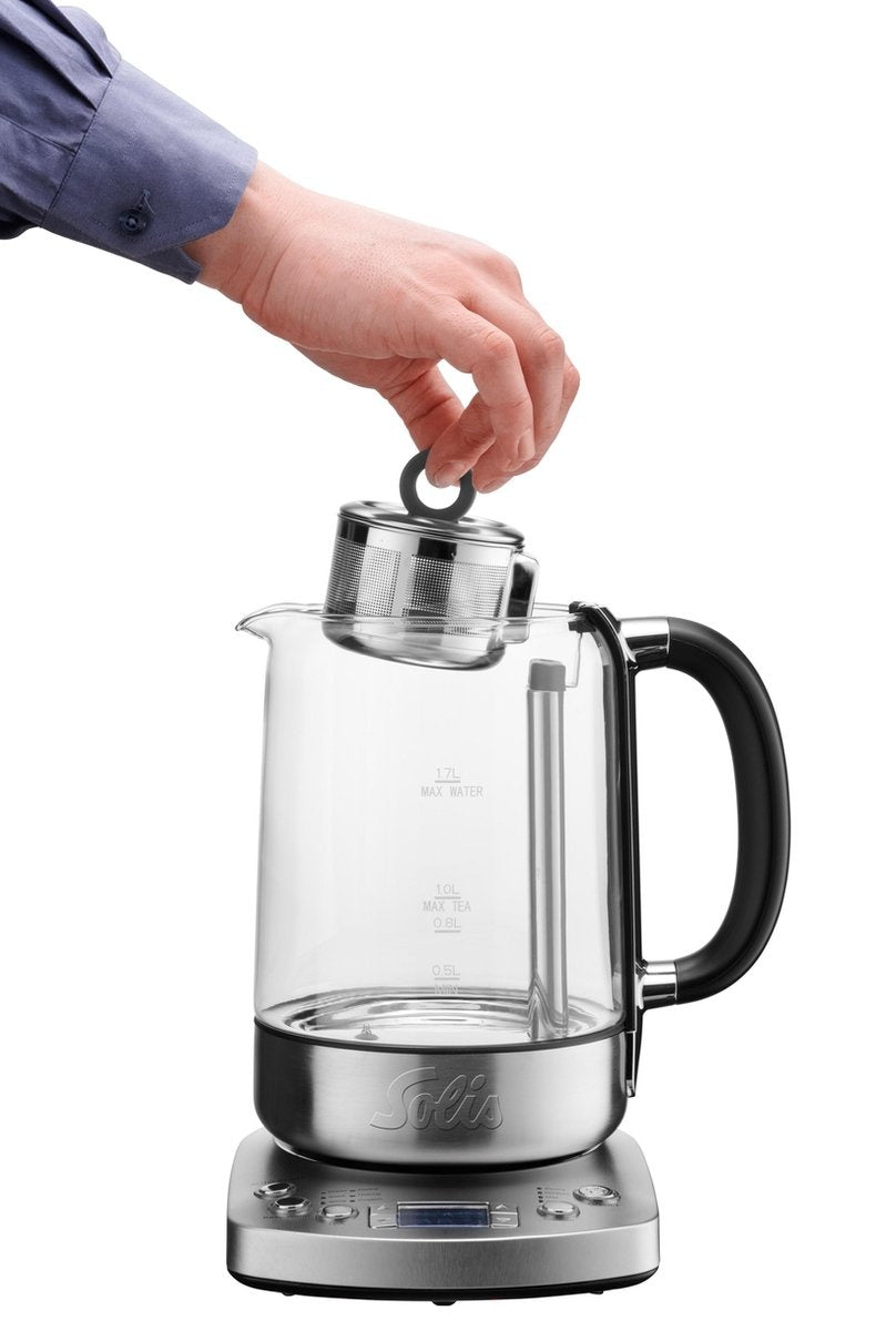 Solis Tea Kettle Automatic 5518 Waterkoker - 1.7L - RVS - BPA vrij - 1200W - 22x17x29 cm - Zilver