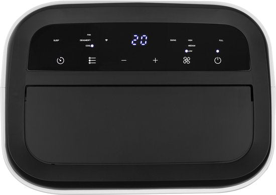Princess Mobiele Airco - 9000 BTU - Smart - 3-in-1 - Airconditioner - Ventilator - Luchtontvochtiger - App Bedienbaar - WiFi - Afstandsbediening - Touchscreen - Incl. Raamdichting Kit - 358909