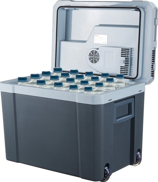 MOA Koelbox Elektrisch 12v 230 volt - Coolbox 40L - Frigobox - Auto en Camping - Grijs
