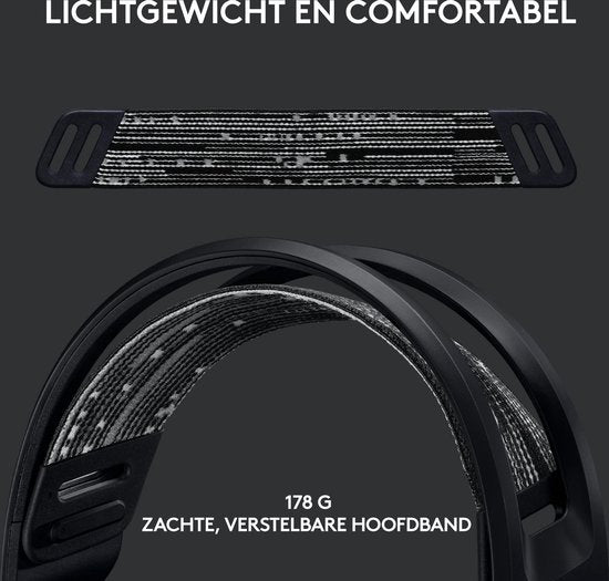 Logitech G733 LIGHTSPEED - Draadloze Gaming Headset - PS5/PS4 & PC - Zwart