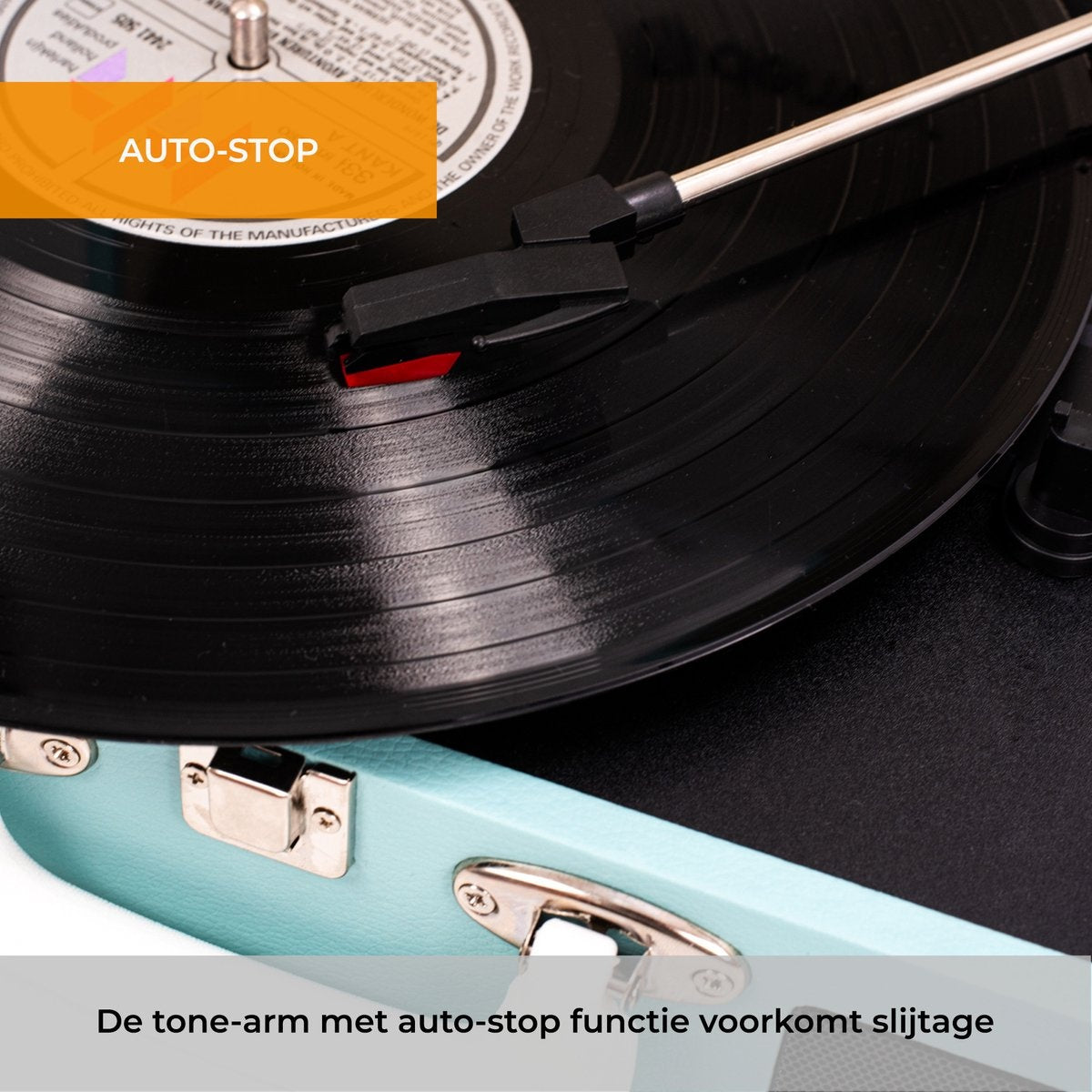 Denver Platenspeler - Ingebouwde Speakers - Incl. PC Software - Auto-stop - Retro - VPL120 - Blauw