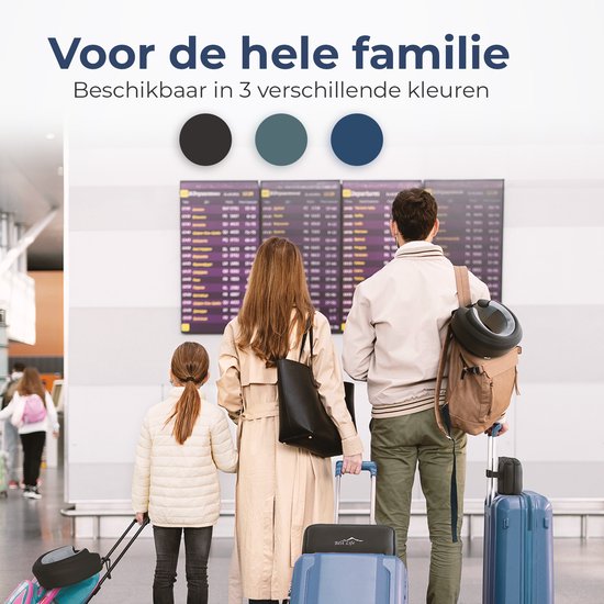 Best Life Nekkussen Vliegtuig - Reiskussen Auto - Memory Foam - Blauw