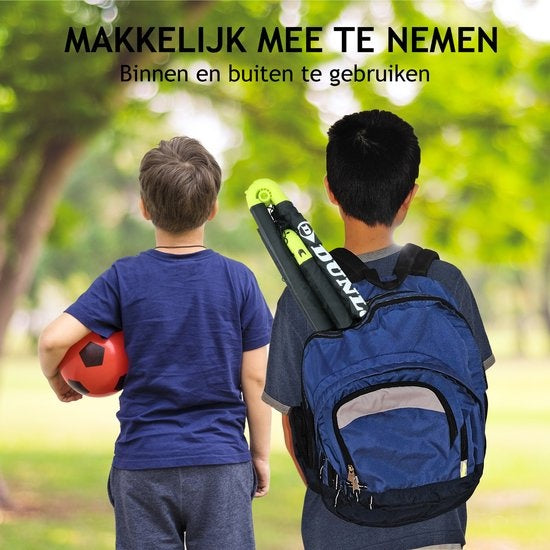 Dunlop Voetbaldoel 50 x 44 x 44 cm - Voetbaldoeltjes Set van 2 - Voetbalgoal Opvouwbaar - Voetbal Goal Makkelijk Opbergen - Voetbal Training Goals voor Kinderen - Kunststof - Zwart/ Geel